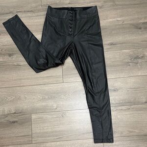 Black Button-Up  Pants